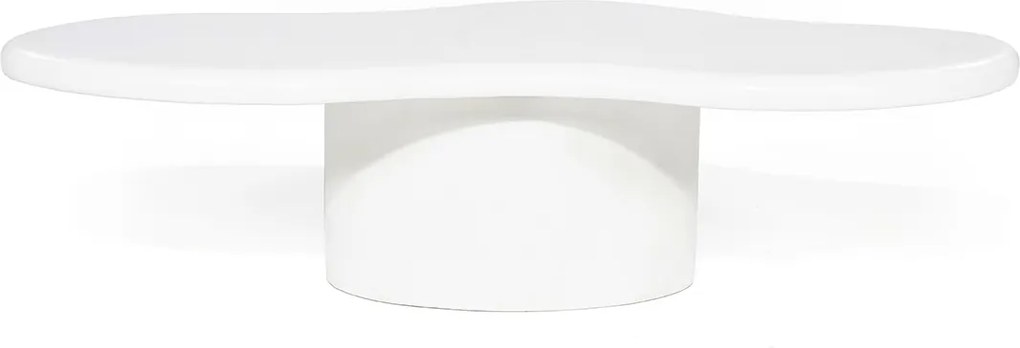 Organische Salontafel Wit - 121 X 51.5cm.