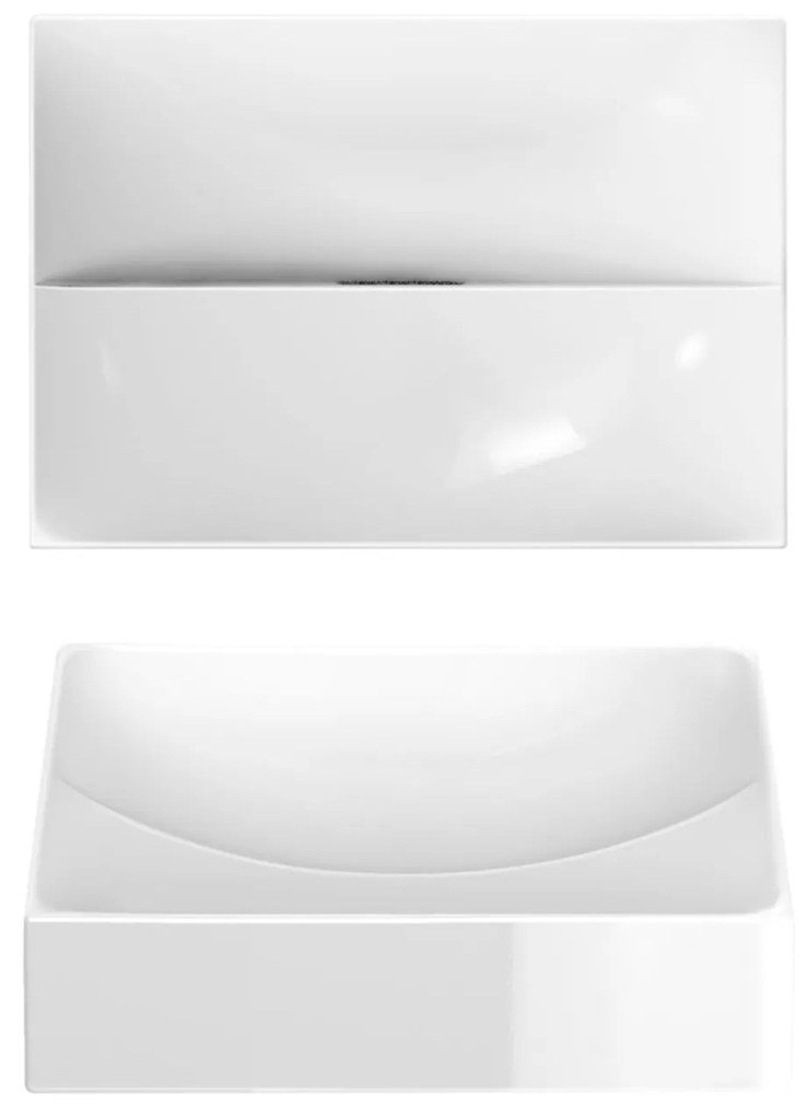 Clou Vale keramische fontein 28cm zonder kraangat wit glans