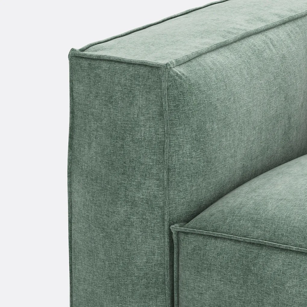 Modulaire bank, 2-zit, in gestructureerd fluweel, Seven