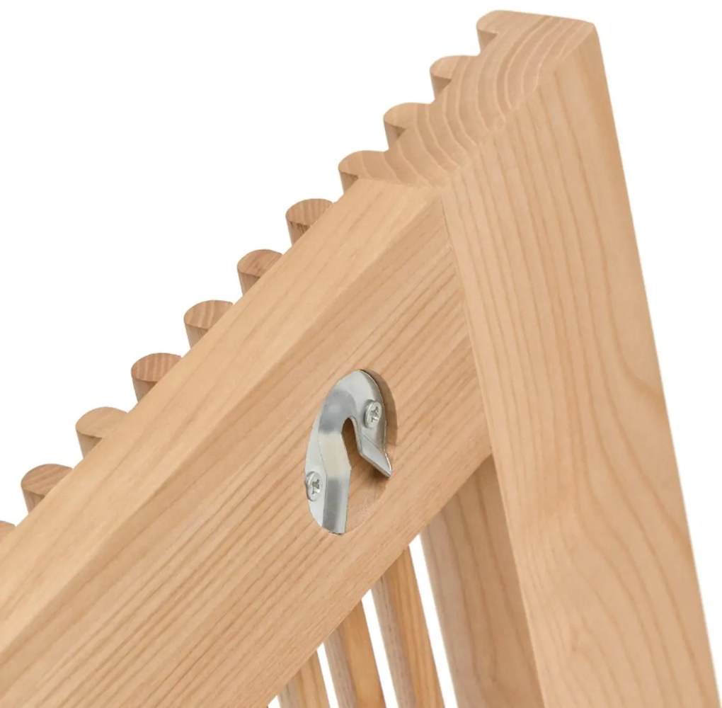 Kave Home Beyla Bed Hoofdbord 160 Cm Latjes Eiken Hout