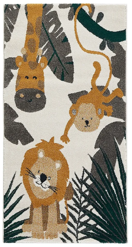 Vloerkleed voor kinderen, met dieren motief, Jetty