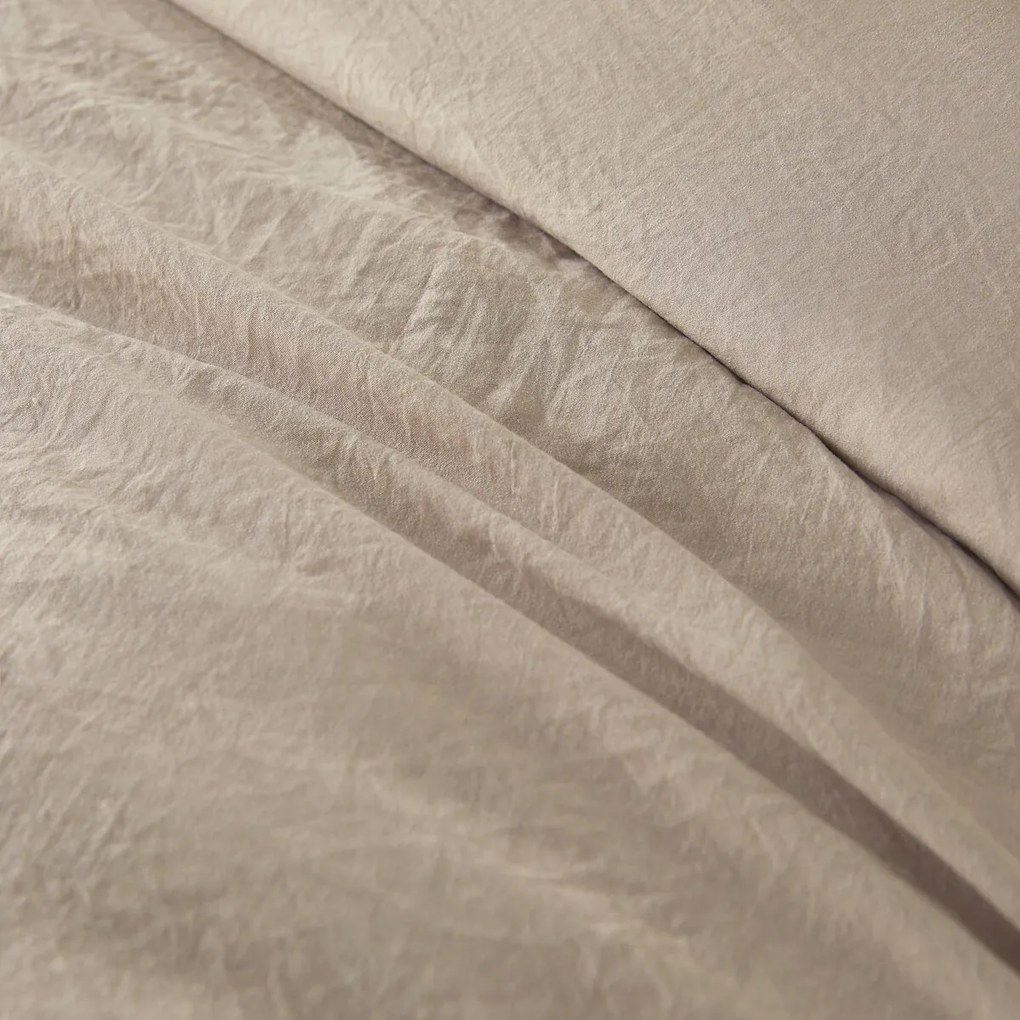 Bedset in gewassen microvezel, recycled polyester