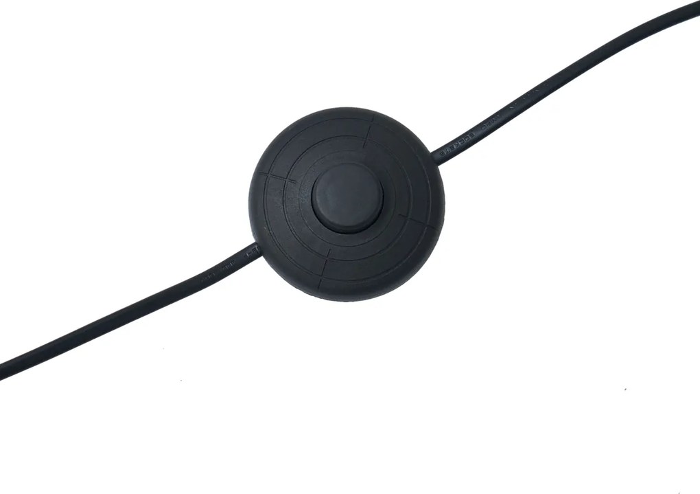 Vloerlamp hout met kap oranje een gouden binnenkant 50cm - Tripod Classic