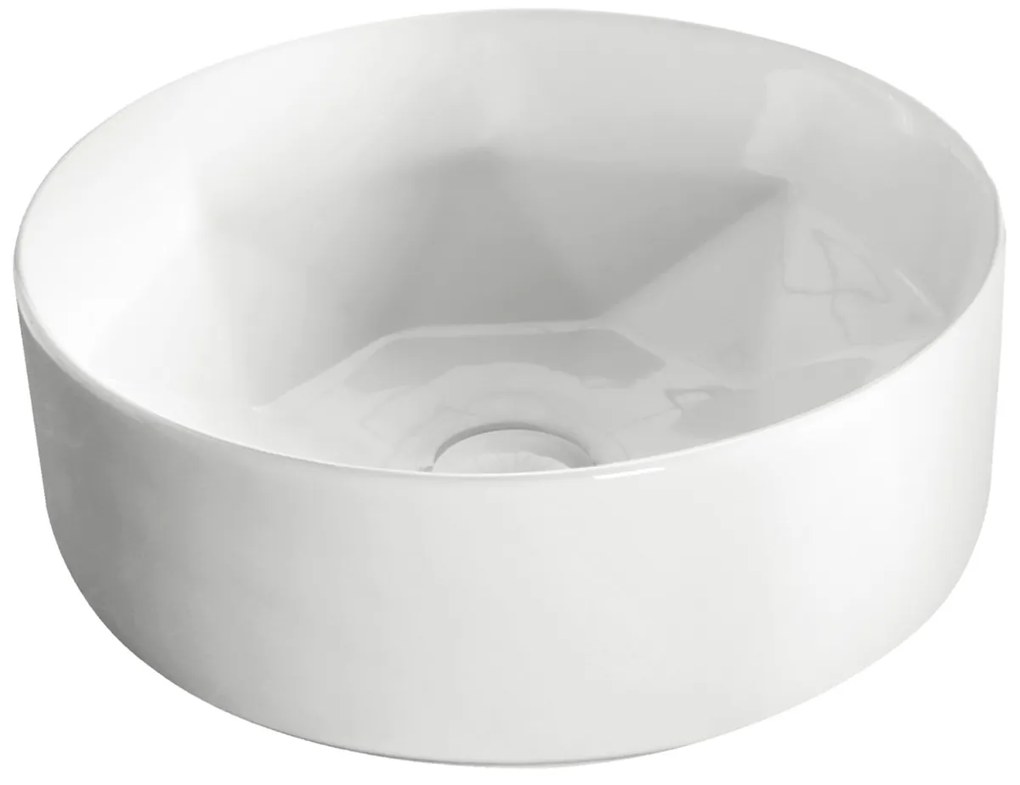 Kerra KR57 waskom rond glans wit 40x40x14cm