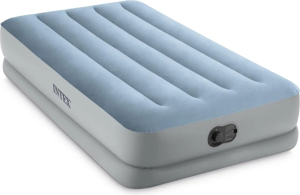 Intex Luchtbed Twin Comfort'USB-fill'- 191x99x36 cm - Met ingebouwde pomp en reistas