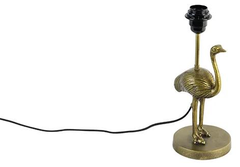 Vintage tafellamp messing - Animal Ostrich Landelijk Binnenverlichting Lamp