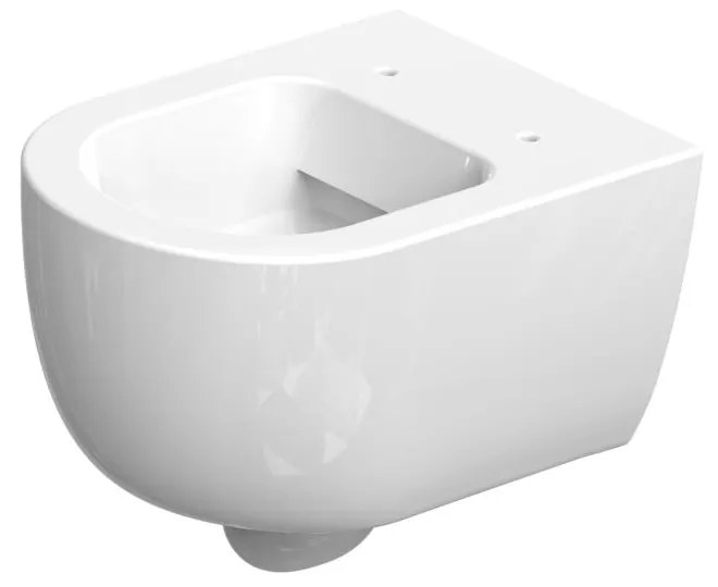 Xenz Gio randloos toilet 47cm met vortexspoeling en zitting wit glans