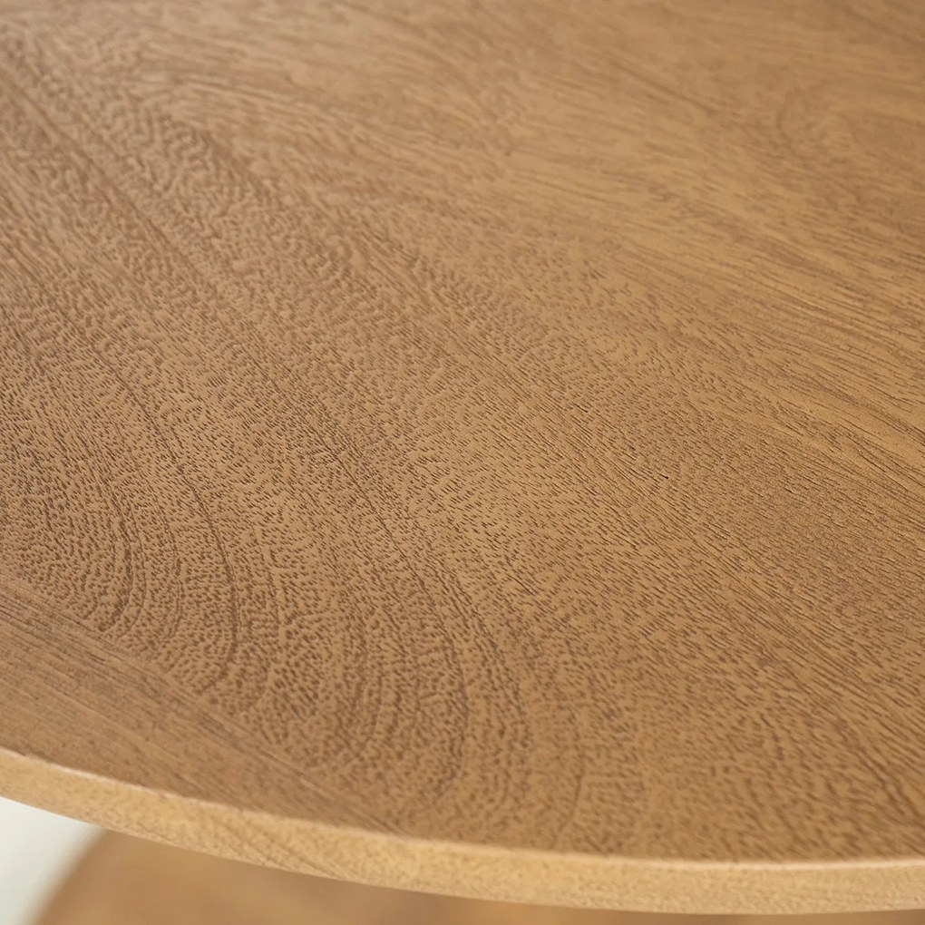Bistro Eettafel Rond Eiken - 70 X 70cm.