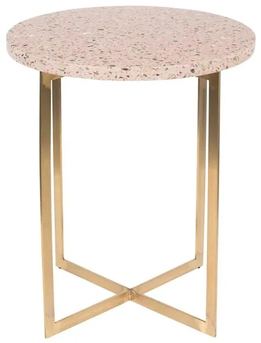 Zuiver Bijzettafel Luigi Rond Roze