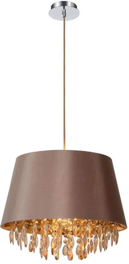 Lucide hanglamp Dolti - taupe - Ø45 cm - Leen Bakker
