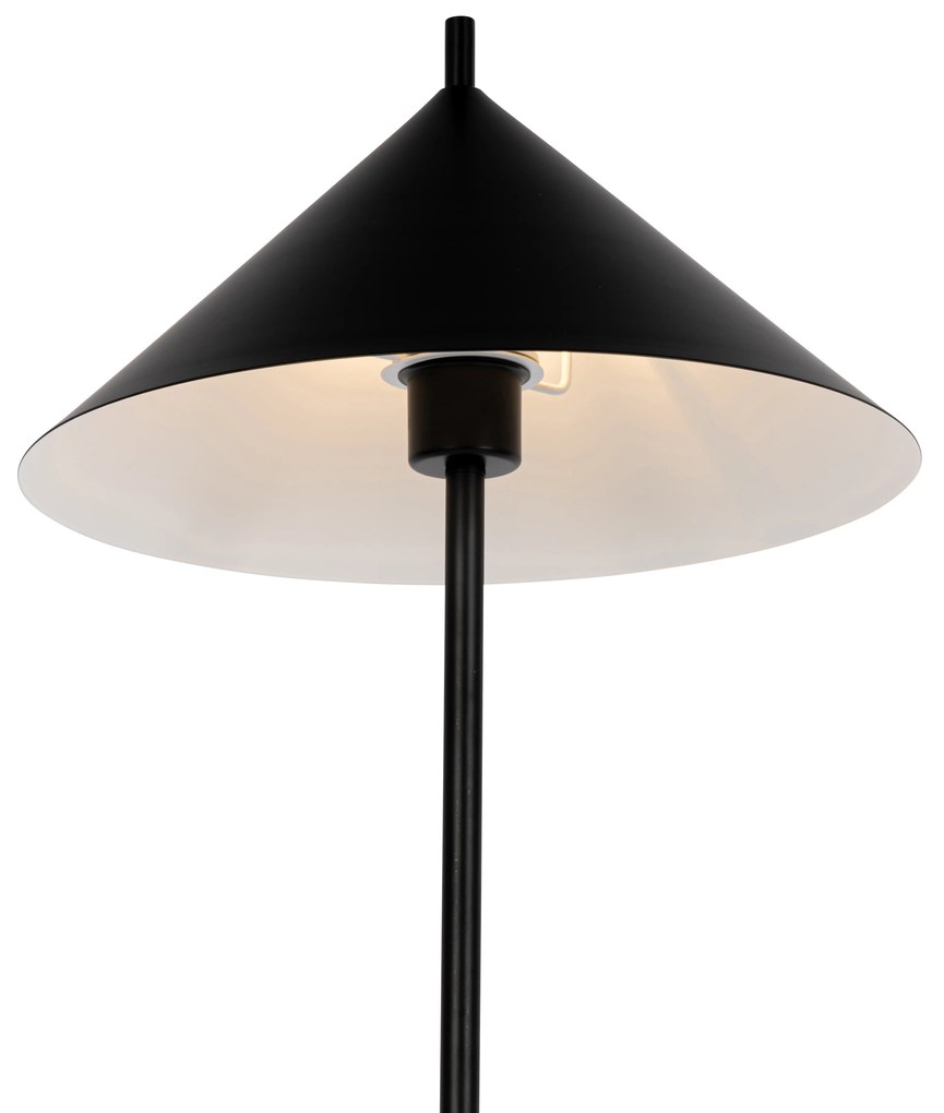 Design vloerlamp zwart driehoek - Triangolo Design E27 rond Binnenverlichting Lamp