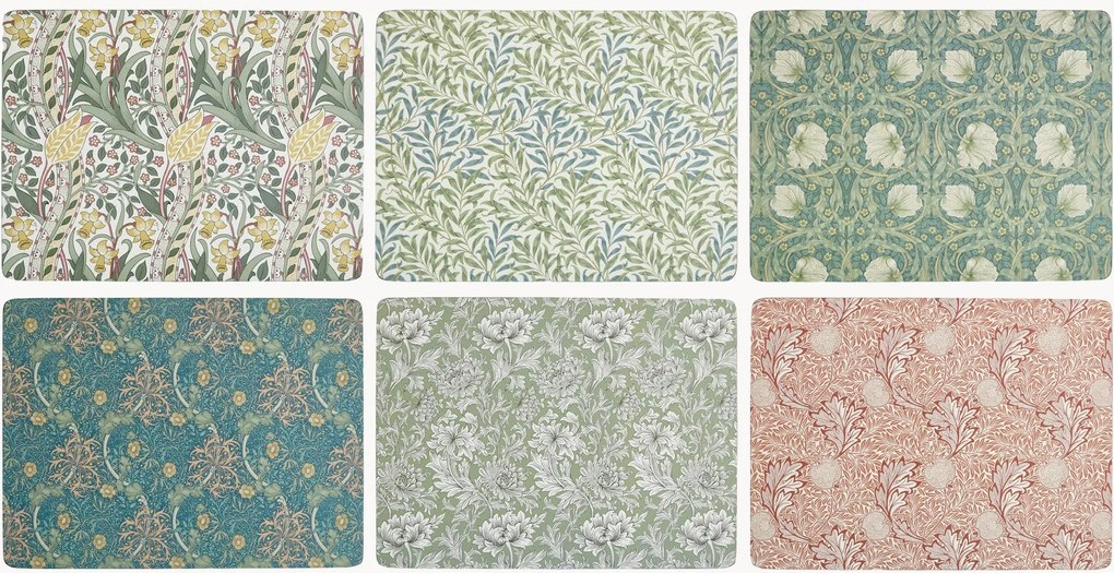 Placemats Morris & Co, 6-delig