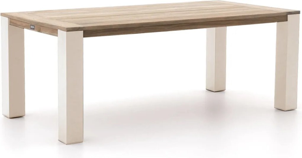 + 15% kassakorting | Tuin eettafel ROUGH | Rechthoekig  | Tuintafel Teakhout | 200x100cm | 6 personen | Kees Smit Tuinmeubelen