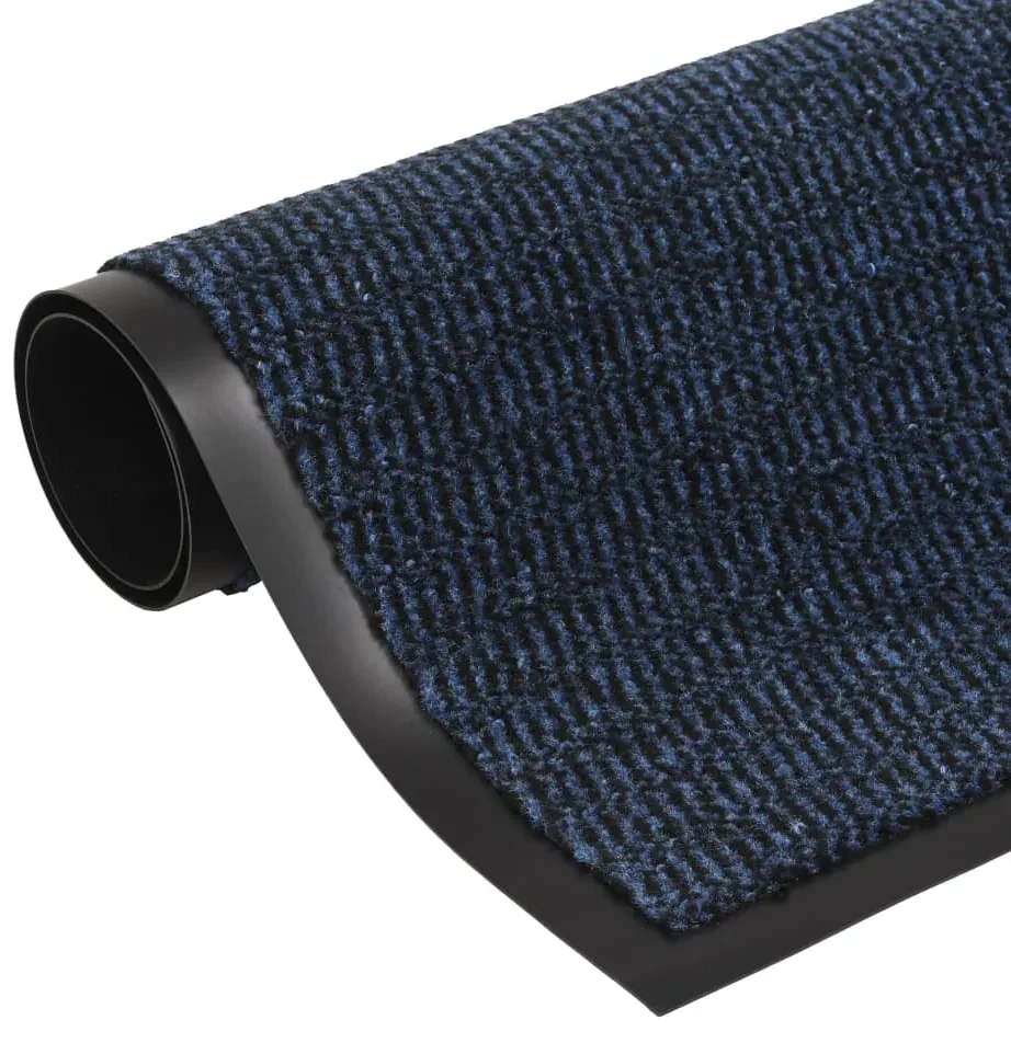vidaXL Droogloopmatten 2 st rechthoekig getuft 40x60 cm blauw