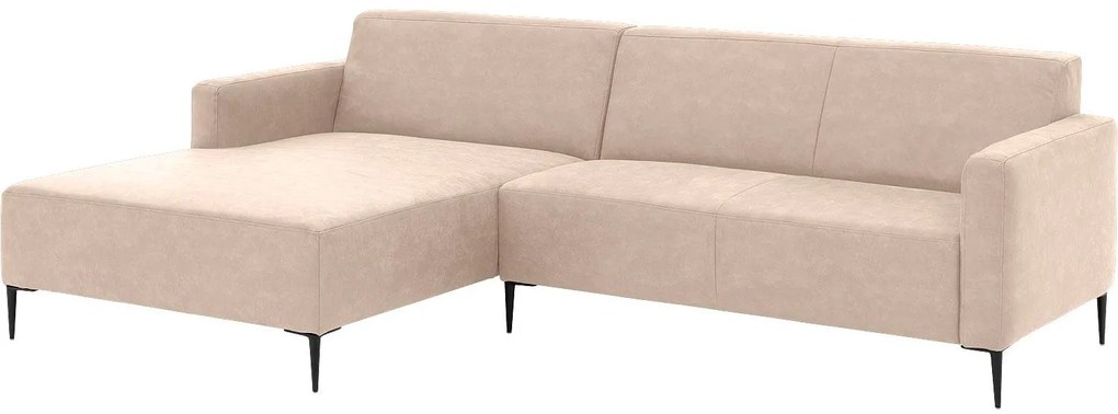 Goossens Key West beige, micro leer, 2,5-zits, modern design