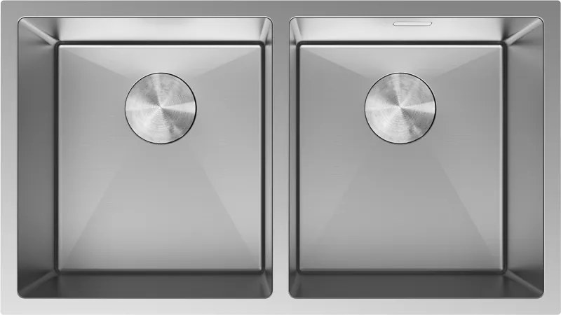 Mexen Binox roestvrijstalen spoelbak 2-kamer 800 x 450 mm, inox - 6421802000-01