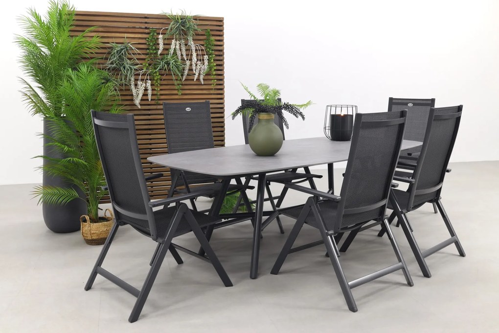 Hartman Napoli/Benevento 240x110 cm. - Deens ovale tuinset - verstelbaar OP=OP