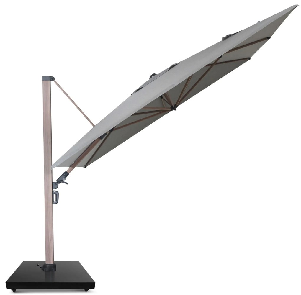 Zweefparasol 3x3.5m S2 Excellent (excl. voet) Grijs-antraciet Camello Luna