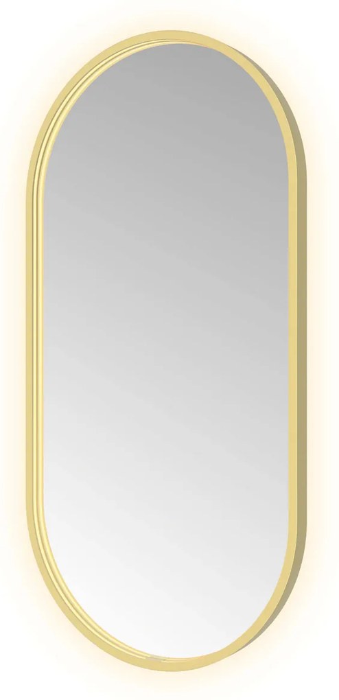 Hotbath &More Oval spiegel ovaal 50x100cm geborsteld messing PVD