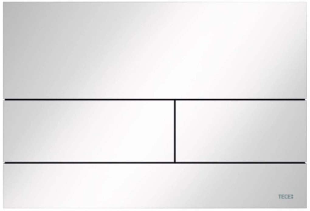 TECE Square II bedieningspaneel metaal glanzend wit voor TECE Profil