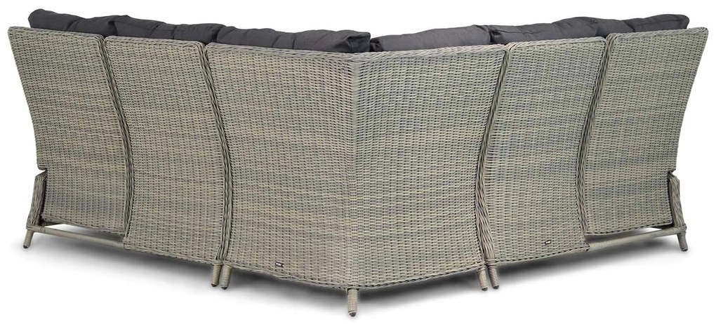 Dining Loungeset 5 personen Wicker Taupe  Garden Collections Chicago/Hamilton