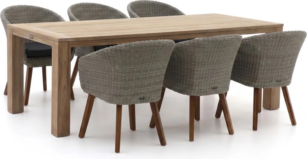 Diningset Intenso  | 6 personen | Tuinset teakhout | 7-delig | Kees Smit Tuinmeubelen