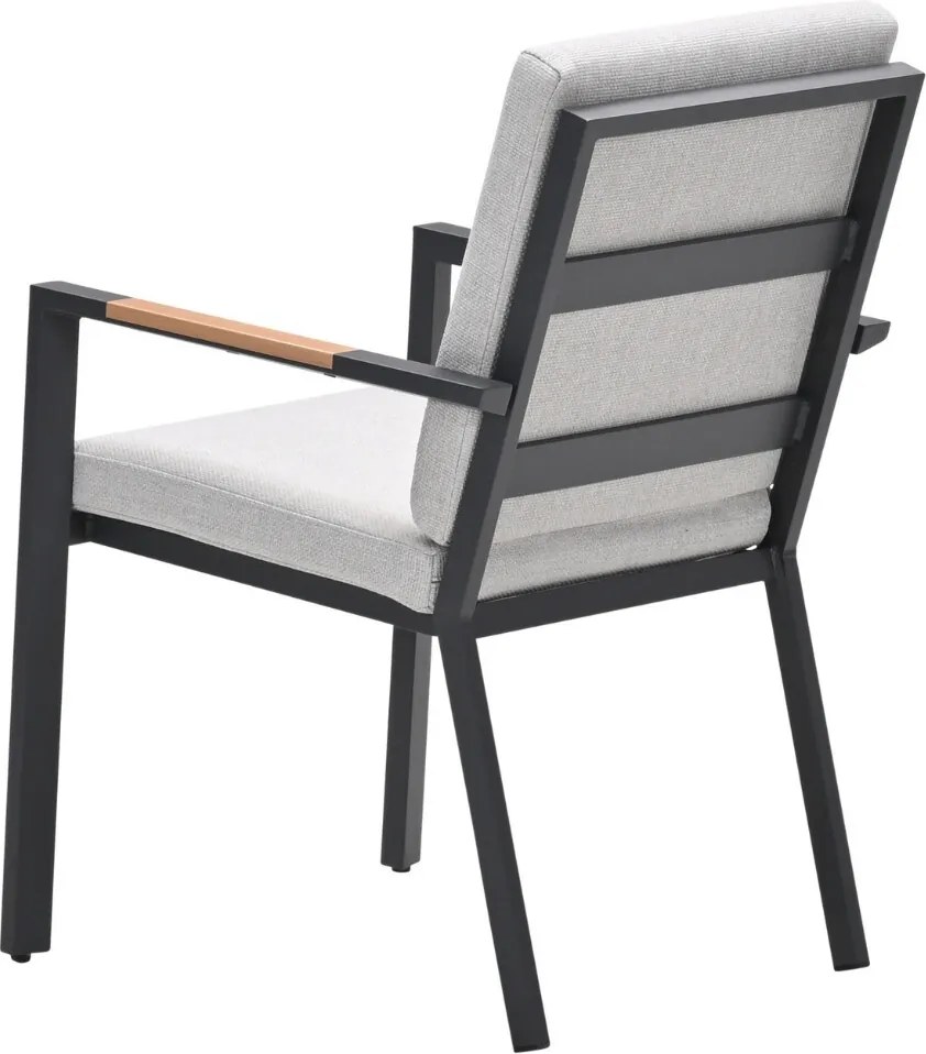 Garden Impressions Kasper tuinstoel stapelbaar - donker grijs