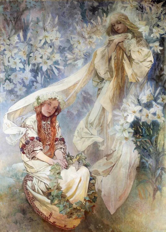 Kunstreproductie Madonna, Alfons Mucha