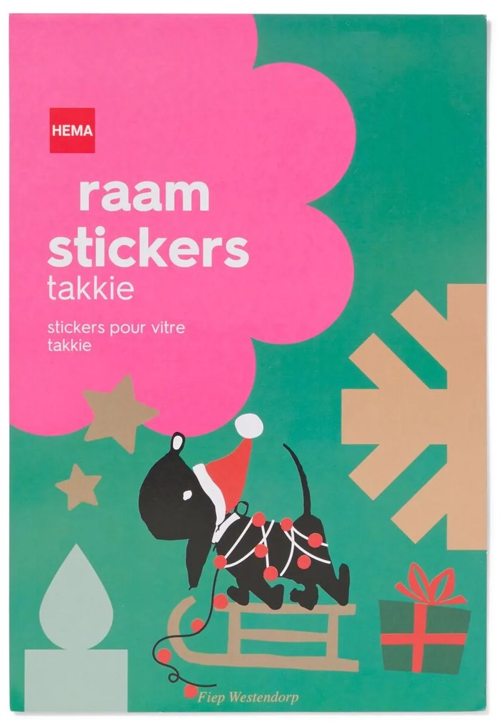 HEMA Takkie Raamstickers Kerst 30.5x21 - 3 Vel