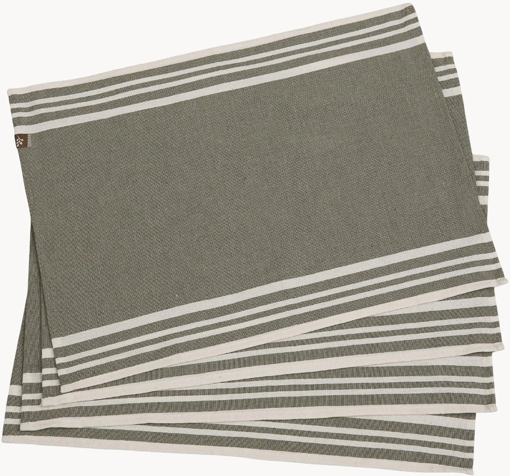 Handgemaakte placemats Mahdia, 4-delig