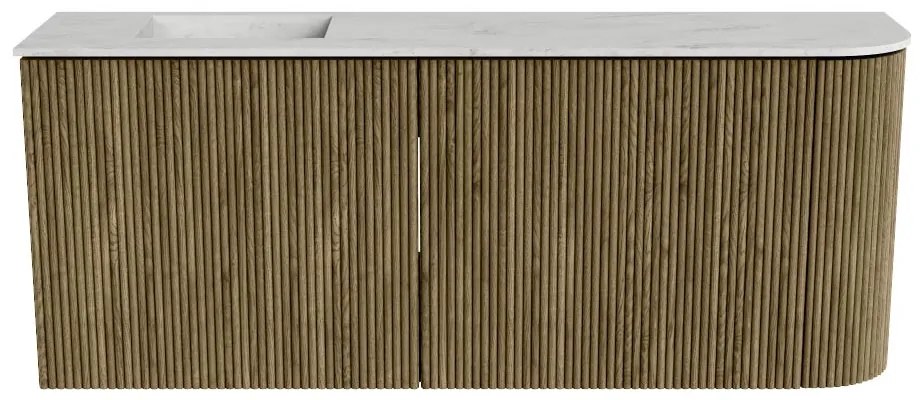Mondiaz Joya DLux 100cm toiletmeubel ronding rechts dusk met wastafel faye links zonder kraangat opalo