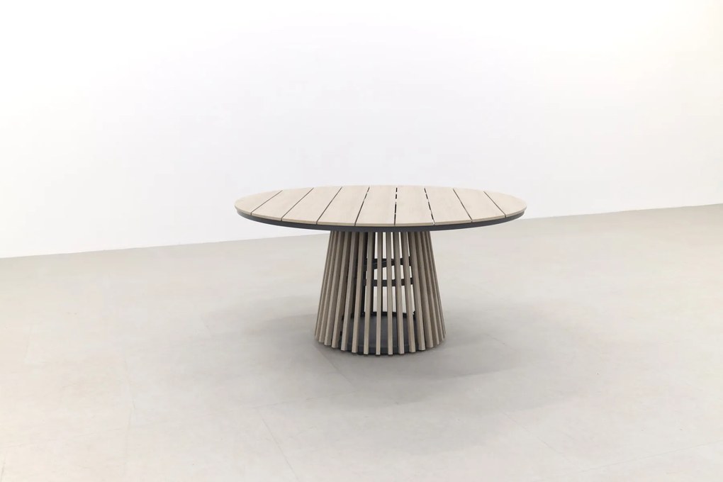 Jasmine Black/GI Trinxa 6-persoons ronde dining tuinset Ø148 cm.