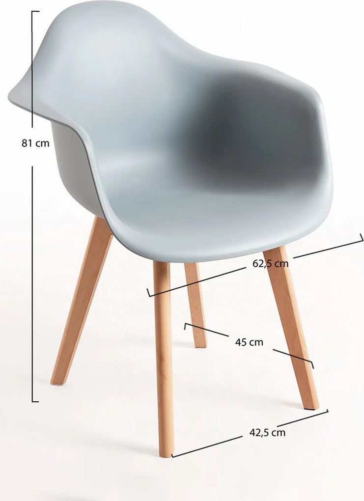 Set 4 Belu Polypropyleen Stoelen