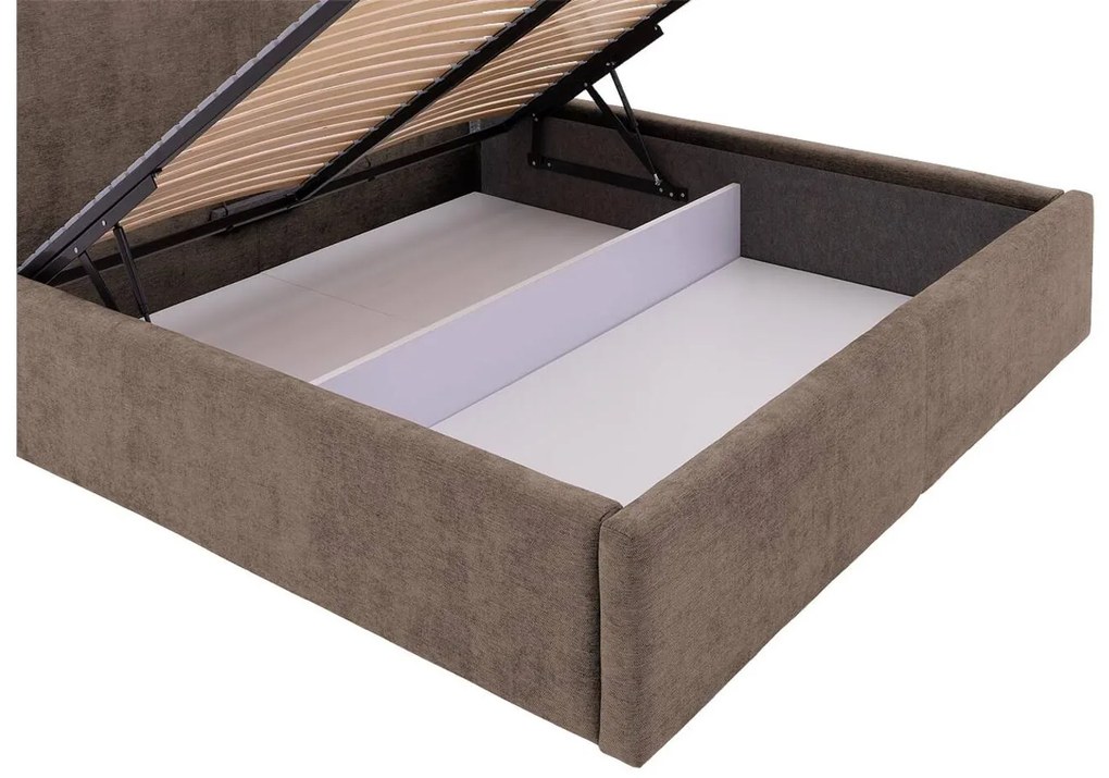 Goossens Bedframe Mysen Storage, 160 x 200 cm met storage, met 2x lattenbodem