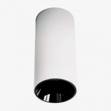 Led-opbouwplafondlamp Rond Ø7,2 Cm In Aluminium Luisiana Wit – Zwart & 8 W & 38º & Wit Koud 4000k - Sklum