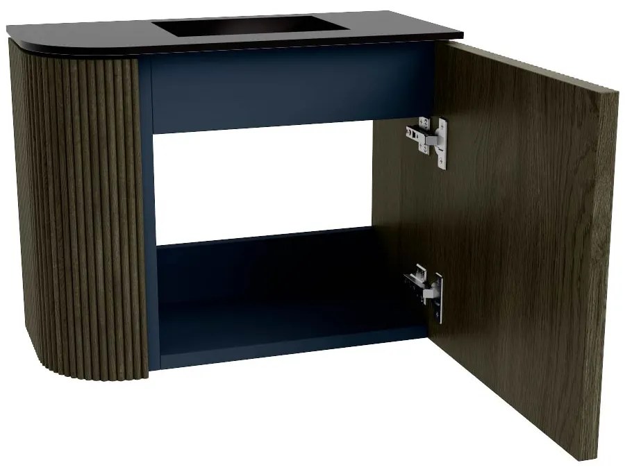 Mondiaz Joya 50cm toiletmeubel ronding links shadow met wastafel faye rechts 1 kraangat urban