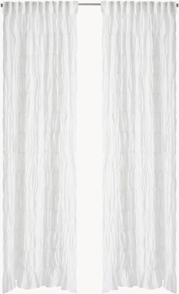 Lichtdoorlatende multiband gordijnen Evita, 2-delig, B 115 cm
