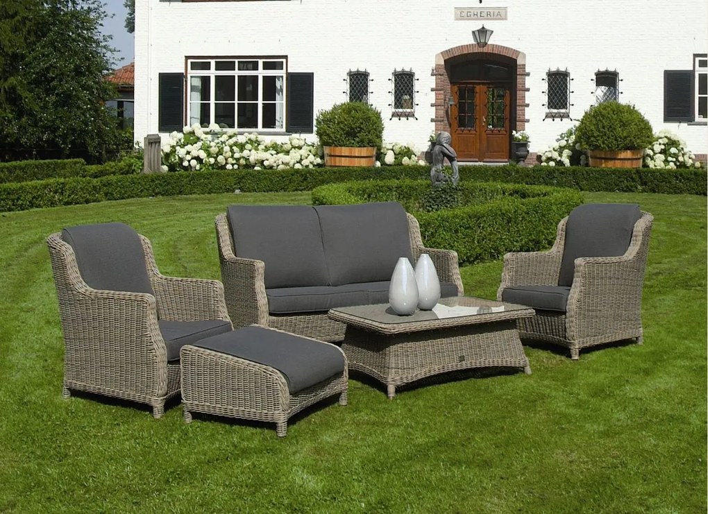 4 Seasons Outdoor Brighton loungeset pure *** ACTIE ***  Loungeset    beige weerbestendig