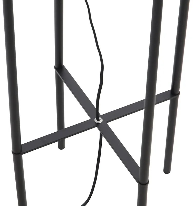 Industriële vloerlamp zwart - Bliss Vefa