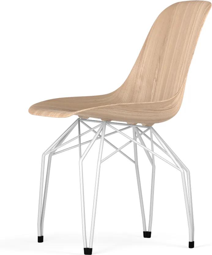 Kubikoff Diamond stoel - W9 Side Chair Shell - Wit onderstel -