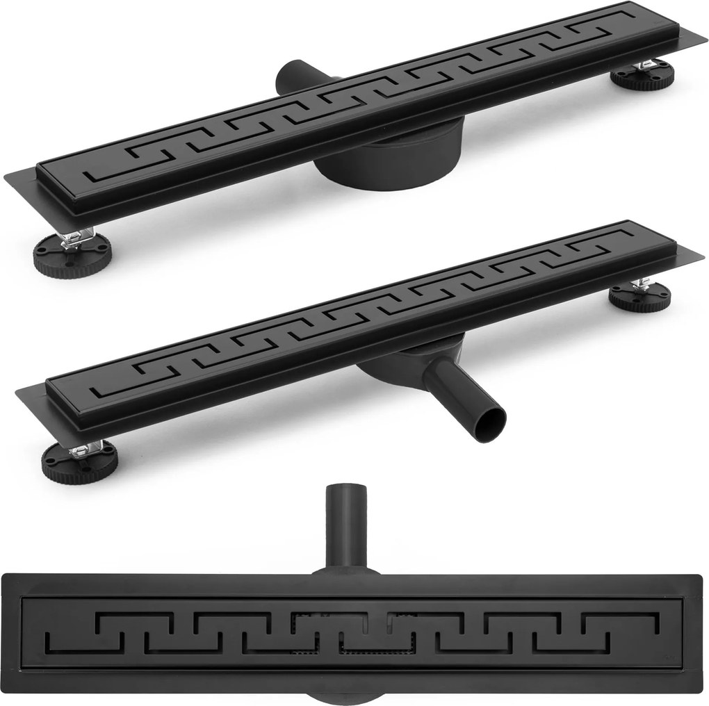 Lineaire afvoer Rea Greek PRO Black 90