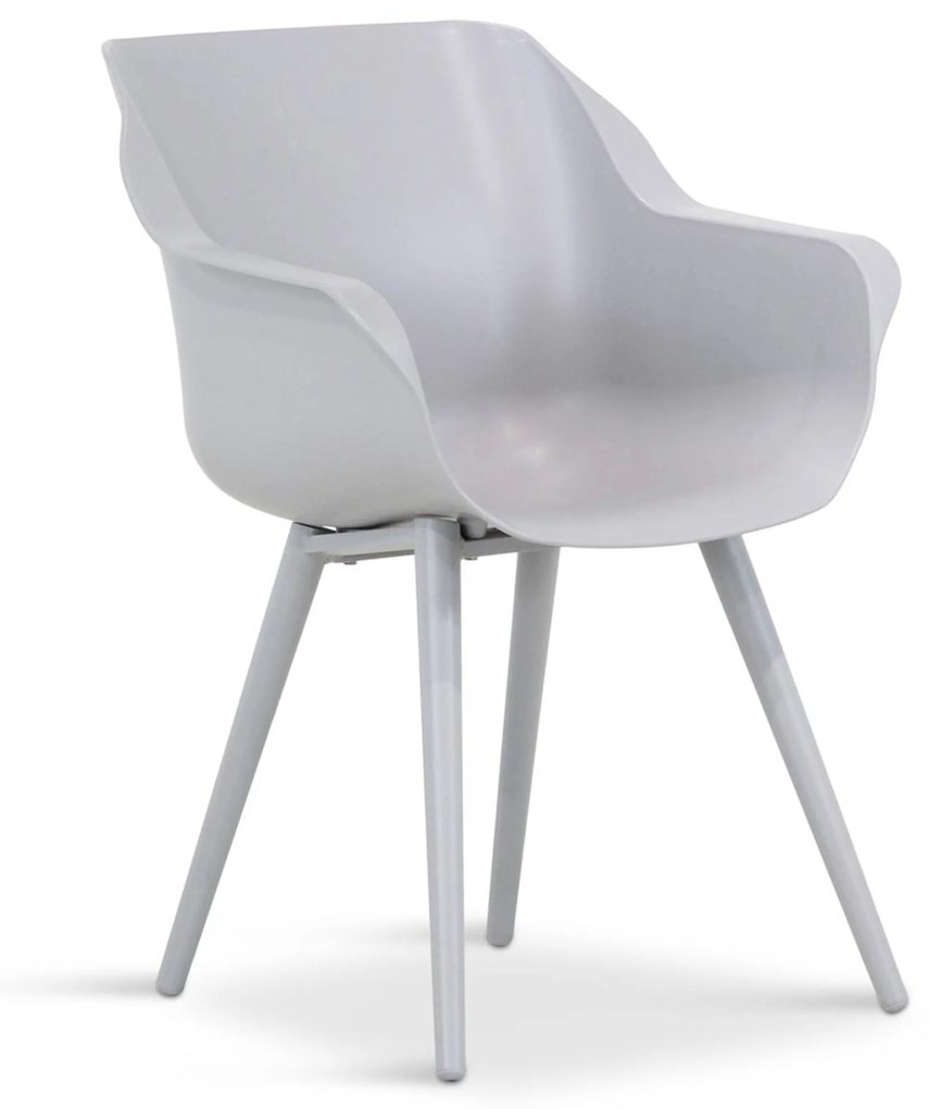 Tuinset 6 personen 240 cm Kunststof Grijs Hartman Sophie