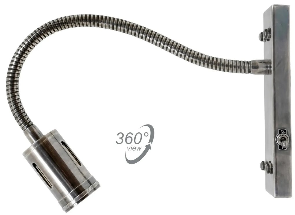 Muurlamp Ferrol Antiek Zilver