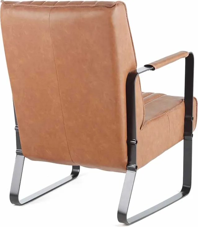 Fauteuil - Sanne - stof Vintage cognac