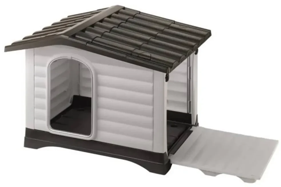 Ferplast Hondenhok Villa 70 73x59x53 cm grijs 87253099