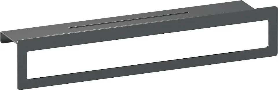 Brauer Gunmetal Edition handdoekrek met planchet gunmetal geborsteld PVD