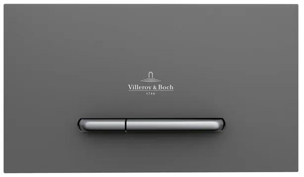 Villeroy & Boch Viconnect bedieningsplaat E300 DF frontbediend 25.3x14.5cm kunststof antrciet/matchroom 922169D8
