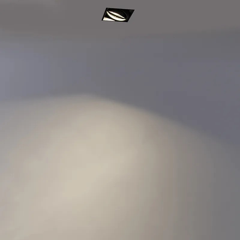 Smart inbouwspot zwart incl. Wifi GU10 trimless - Oneon 1