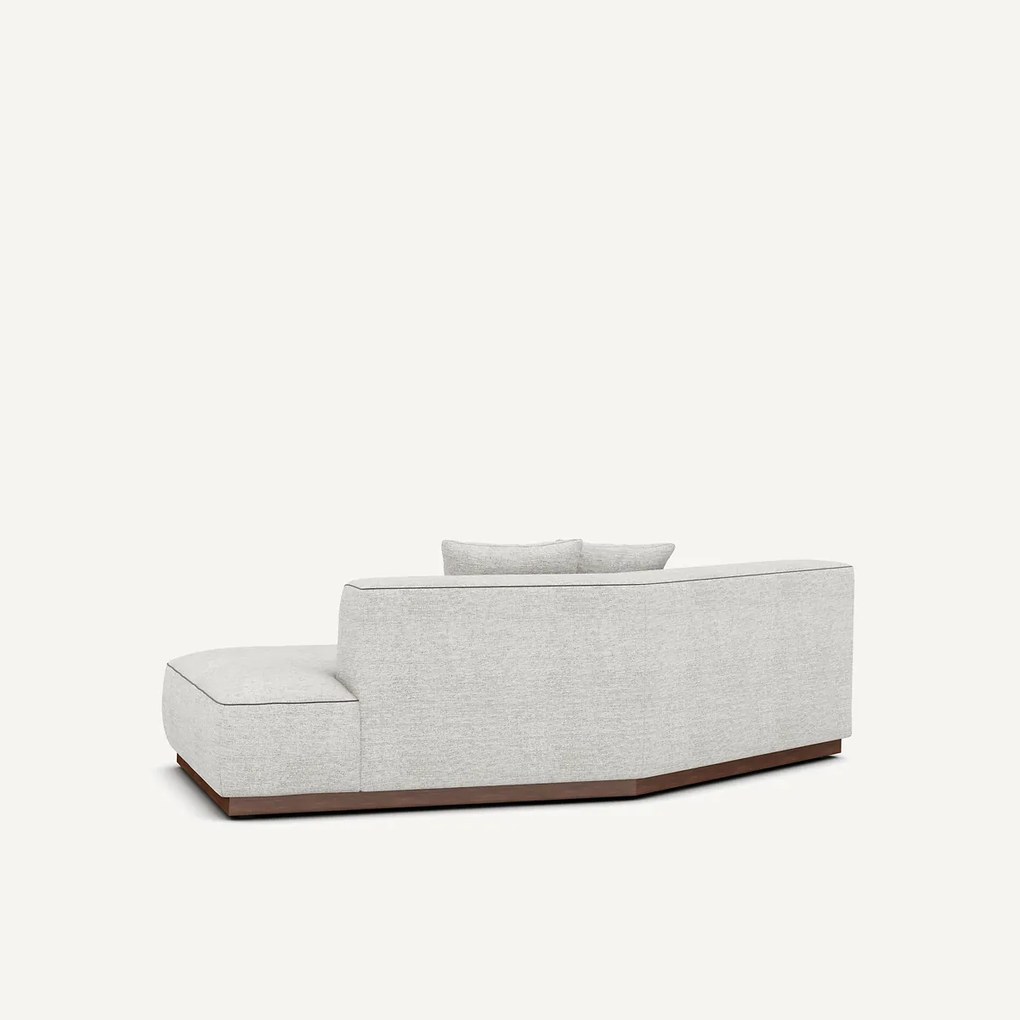 Rechte halve bank in gevlekt canvas, JACOPO