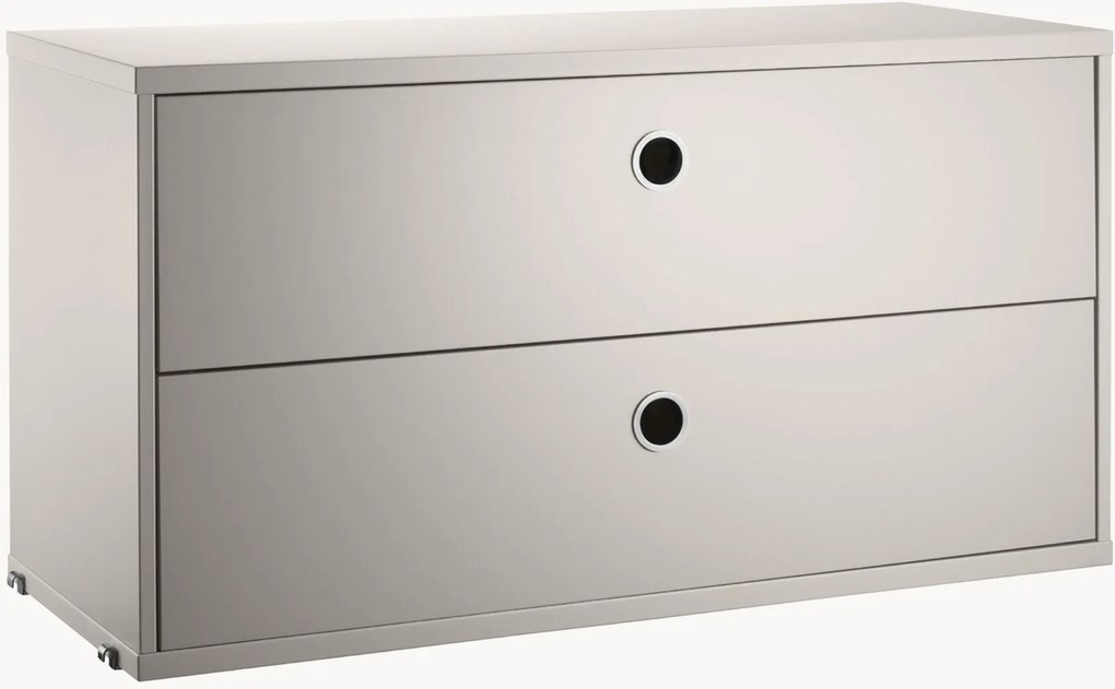 Kast String System met lades, B 78 x D 30 cm